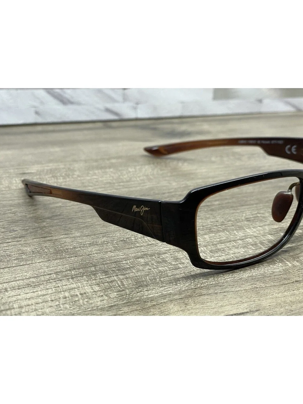Maui Jim BAMBOO FOREST MJ-415-26B Brown Wrap Sunglasses 60-18 125 Japan *FRAMES